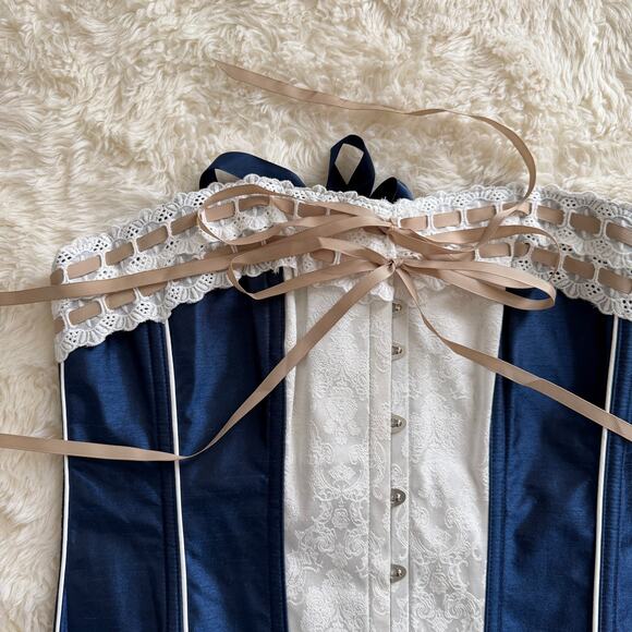 Corset Story Victorian Double Layered Ribbon Straight Overbust - Picture 6 of 13